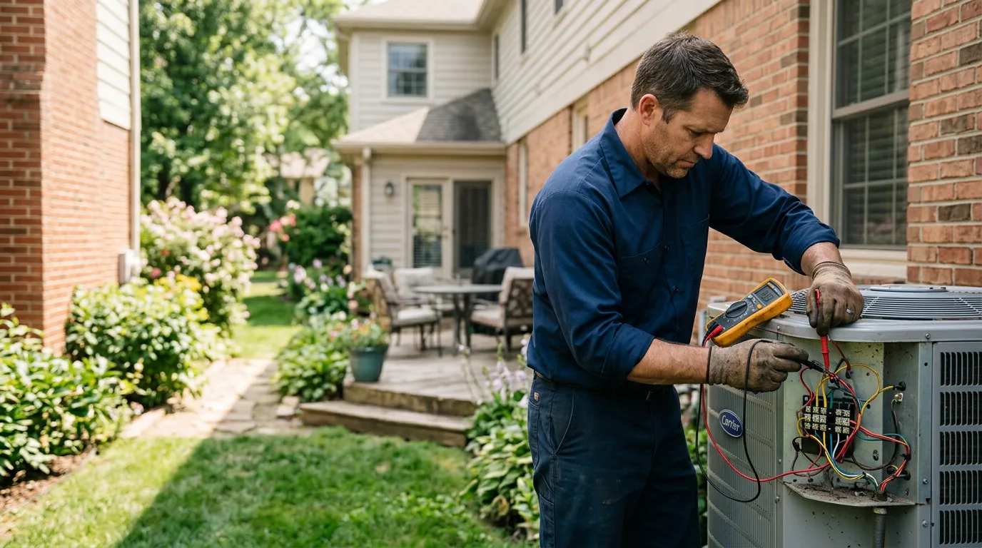 HVAC technician working near Convent Station, NJ